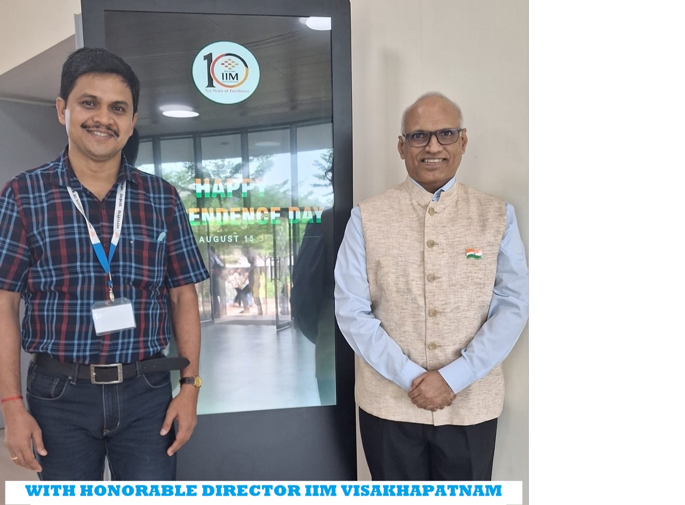 With Director, IIM Visakhapatnam
