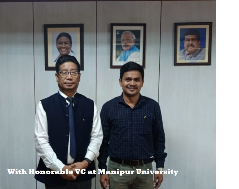 With the Vice-Chancellor, Manipur University