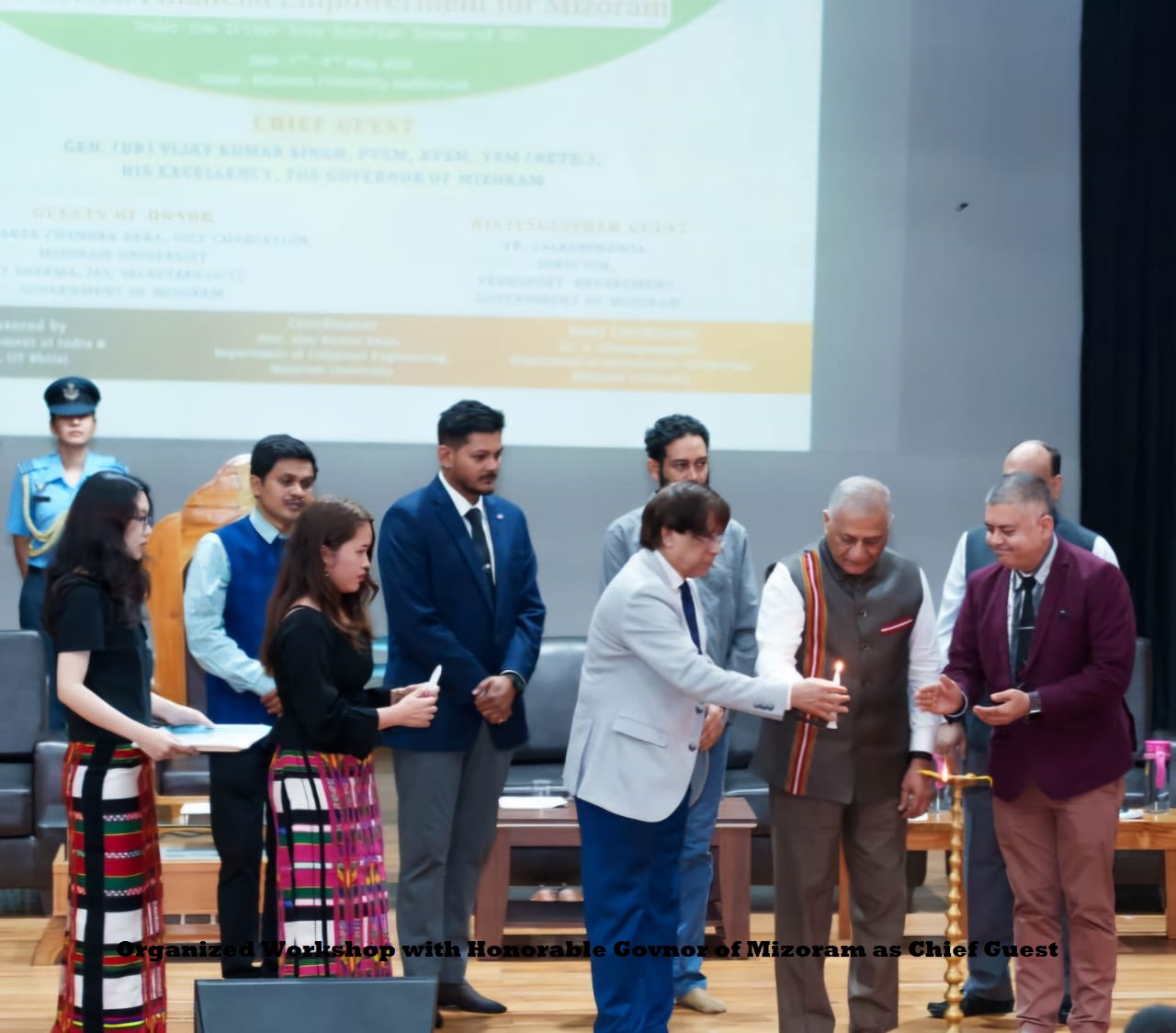 Workshop inauguration with the Governor of Mizoram