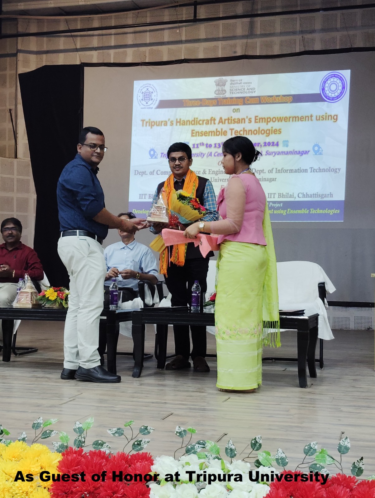 Guest of Honour at Tripura University workshop